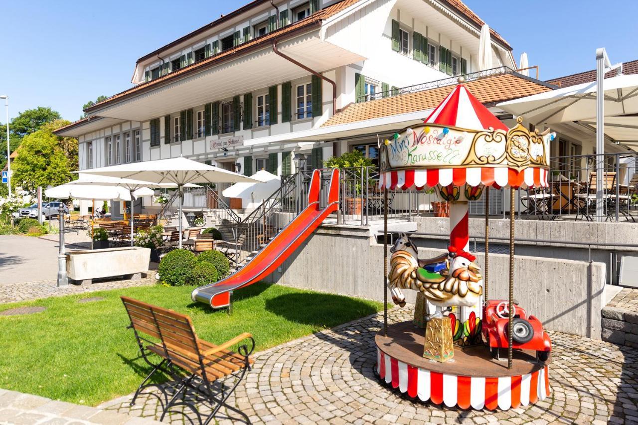 Gasthof Zum Schluessel La Meridienne Fribourg Sa Ueberstorf ภายนอก รูปภาพ